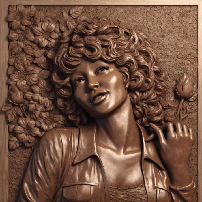 Famous (Whitney Houston 1, 3DFMS_7656) 3D models for cnc